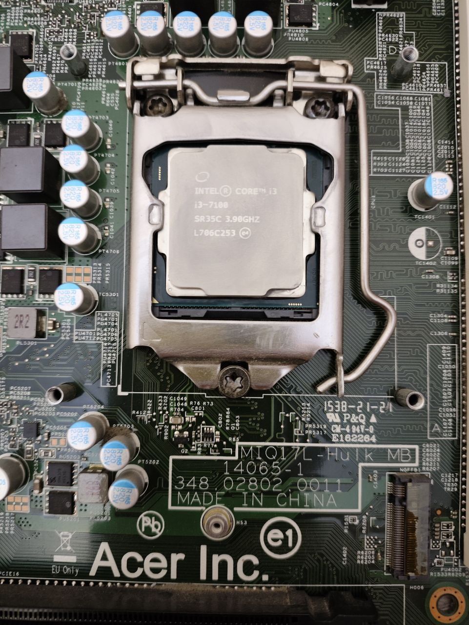 Комплект плата s1151+i3-7100
