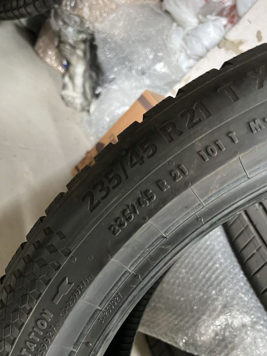 Шини різноширокі р 21 235/45 255/40 зима Контік