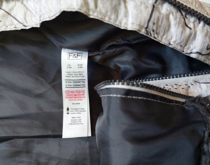 Kombinezon ocieplany zimowy chłopięcy F&F r.68