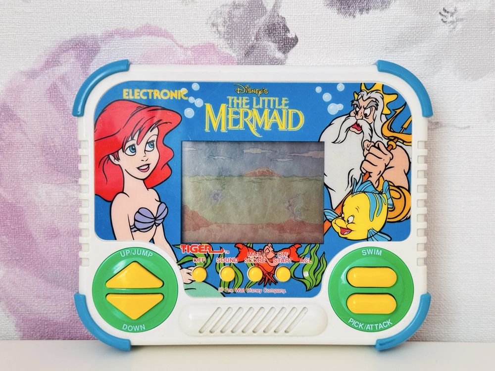 Gra elektroniczna Mermaid,Mała Syrenka Ariel Disney, Tiger Electronics