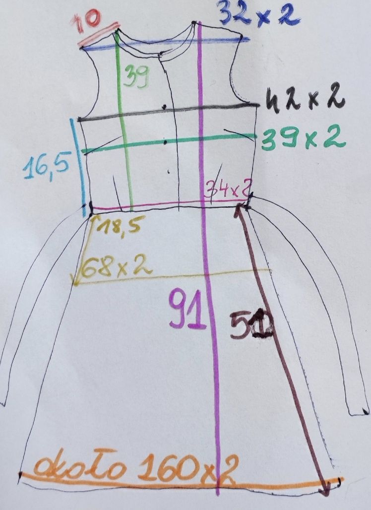 Sukienka pin-up XS S biust 42x2 na lata 50-te kratka rozkloszowana