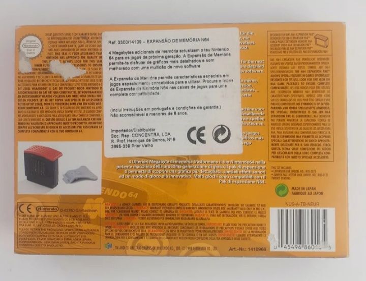 Expansão pack para nintendo 64
