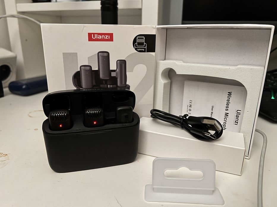 Mikrofony bezprzewodowe ulanzi lighthing iphone