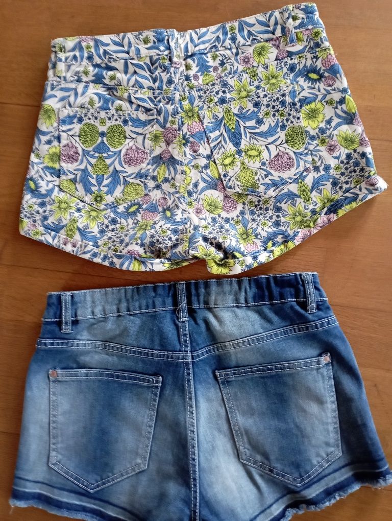 Dwie pary spodenek xxs 164 cm