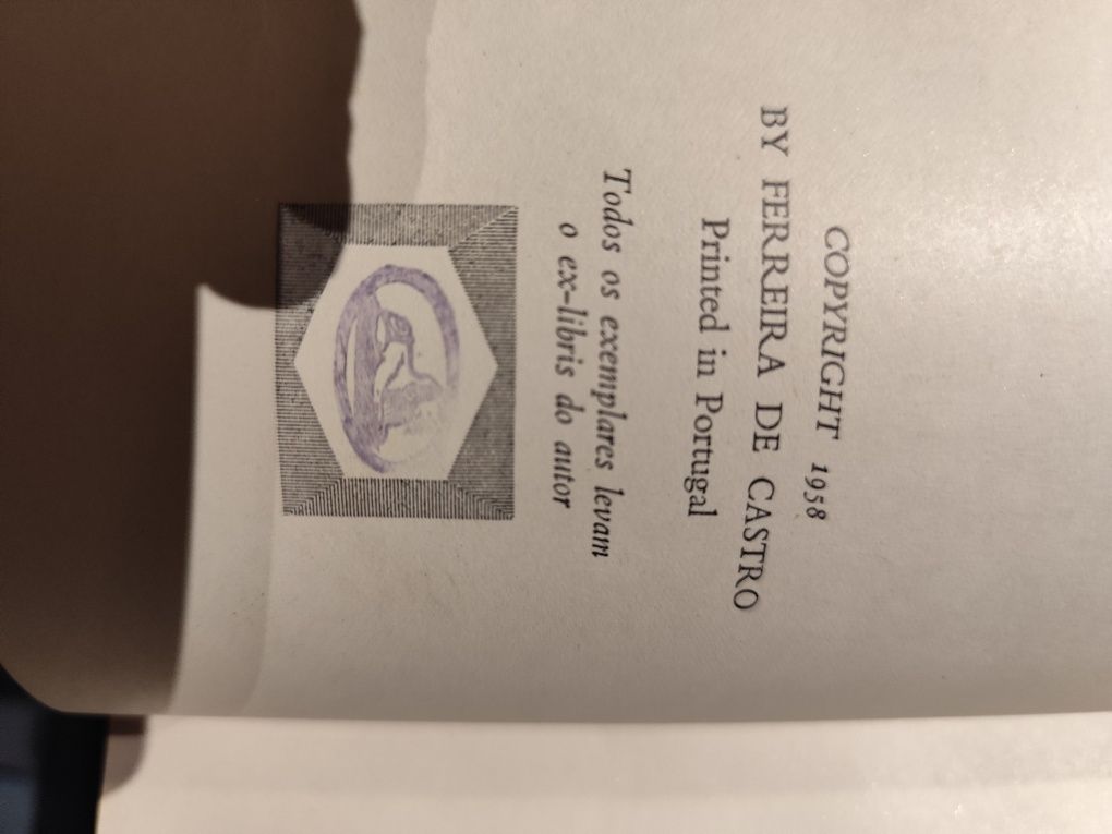 Livros antigos Ferreira de Castro