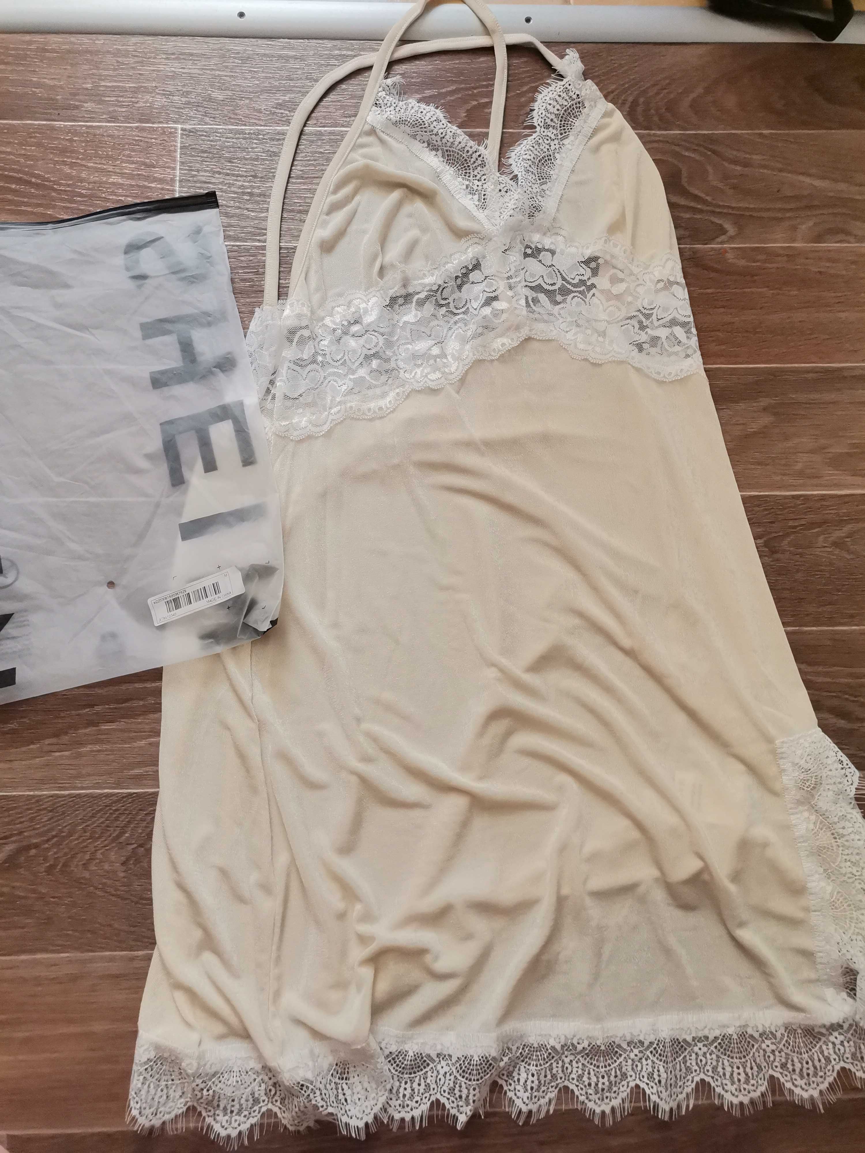 Пеньюар, ночнушка, сорочка з халатом shein
