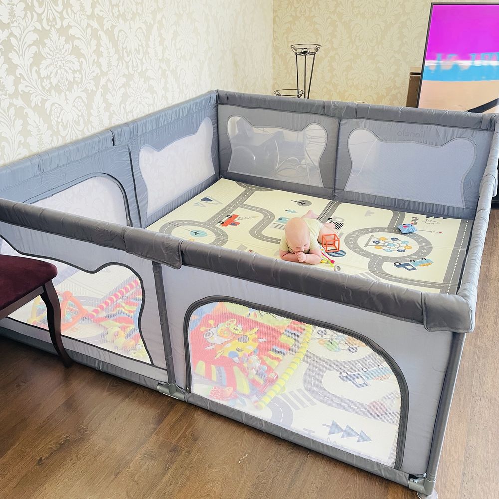 Манеж 180х200 з килимком