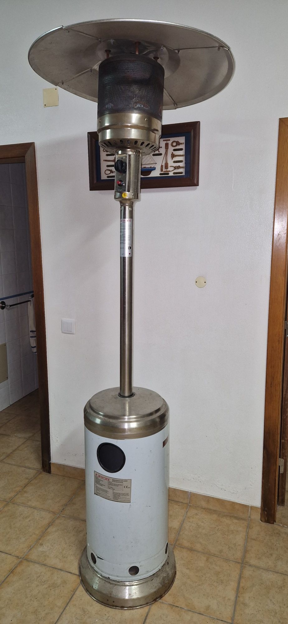 Aquecedor cogumelo ou aquecedor de  rua