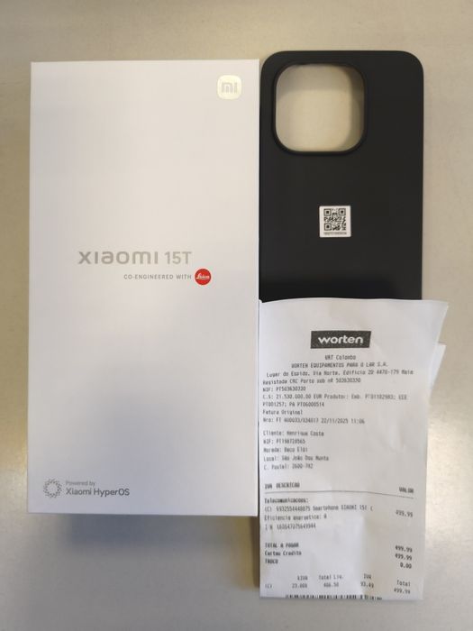 Smartphone Xiaomi 15t - NOVO