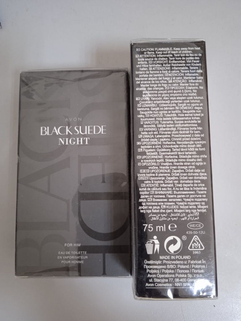 Avon Black Suede Night 75ml folia
