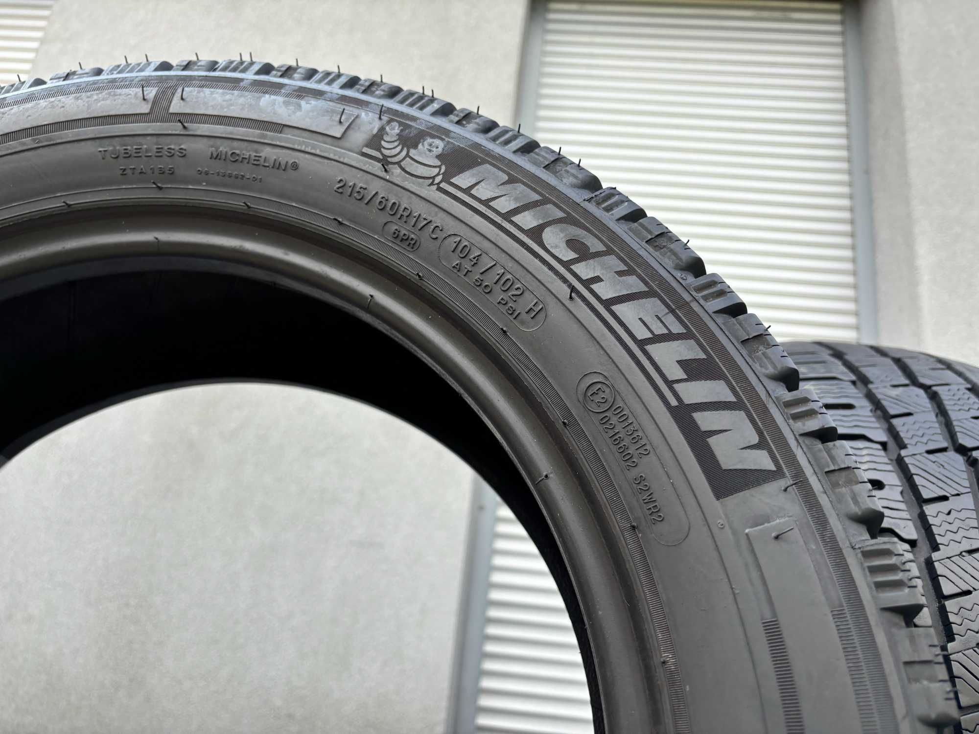 2szt zimowe 215/60R17C Michelin 9,4mm 2021r świetny stan! Z5089 gwaran