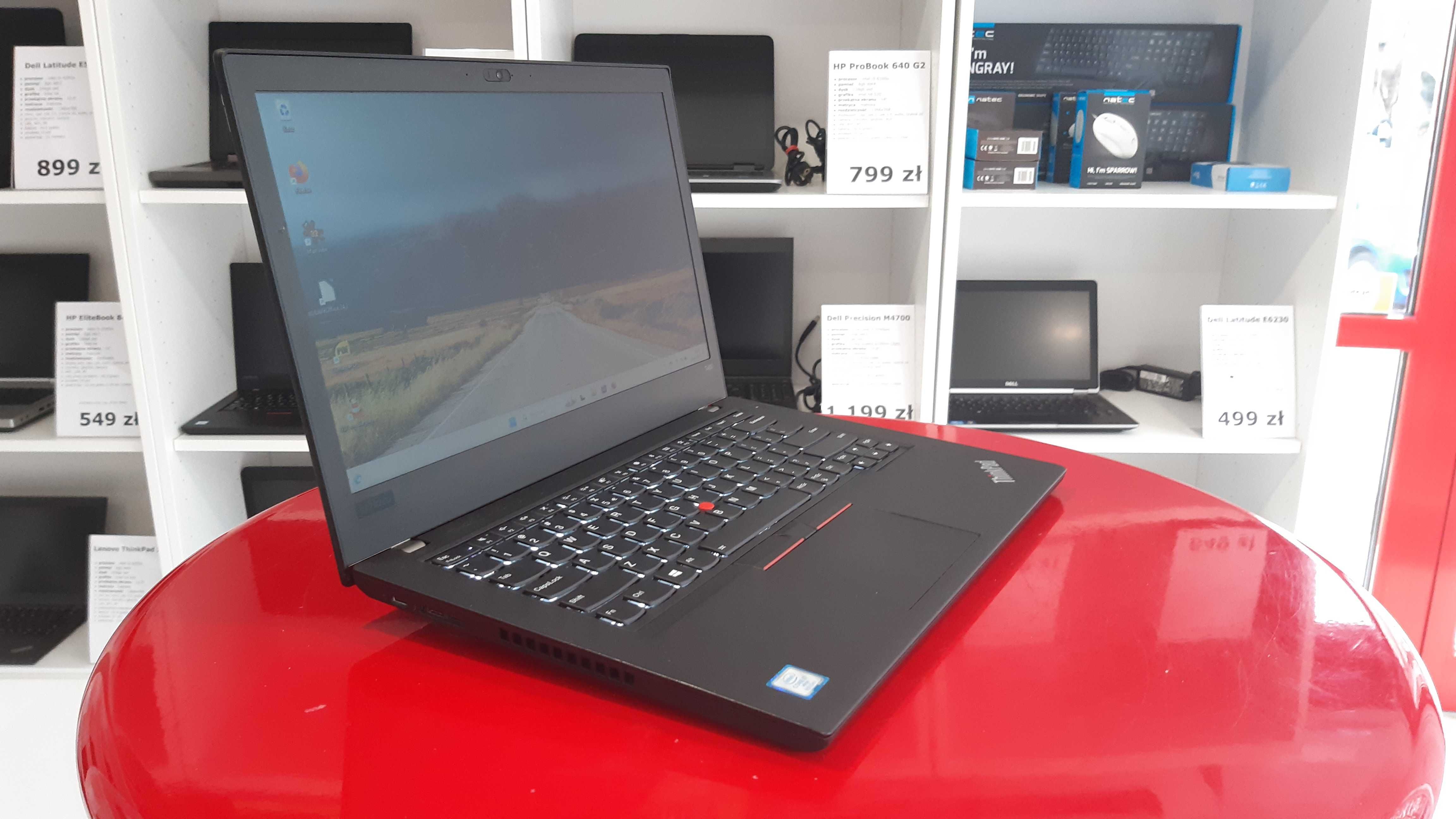 Laptop Lenovo ThinkPad T480 14" i7 16GB/256SSD nVidia W11 FV23 Raty0%