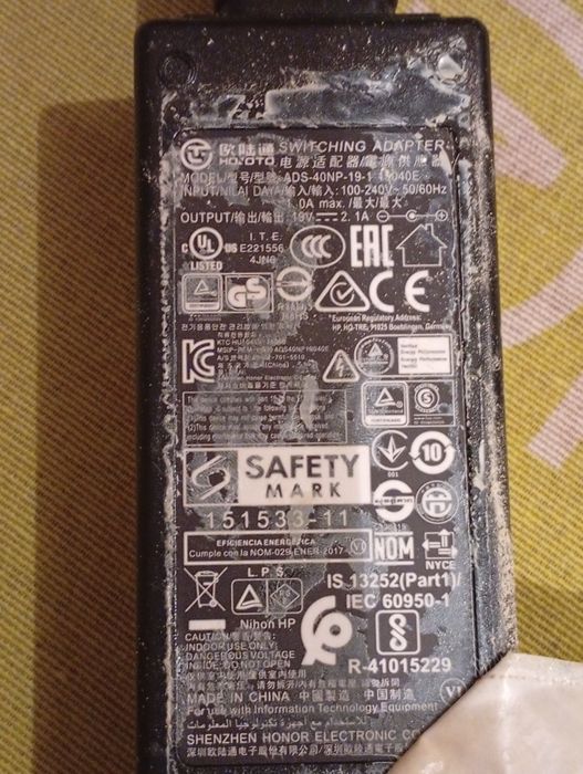 Fonte de alimentação de Monitor HP 24EA Ecrã de 23.8"