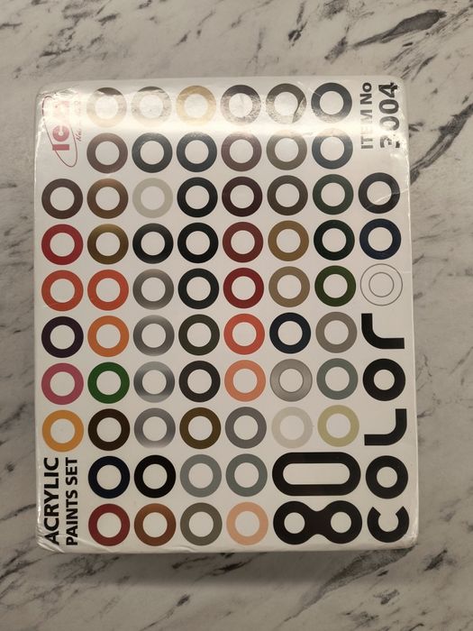 Набір фарб Вся палітра фарб від виробника ICM, 80 шт.