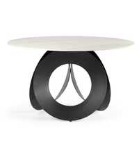 Stół okrągły z marmurowym blatem Parma 130 cm