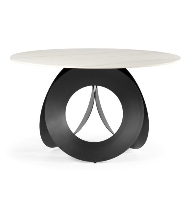 Stół okrągły z marmurowym blatem Parma 130 cm