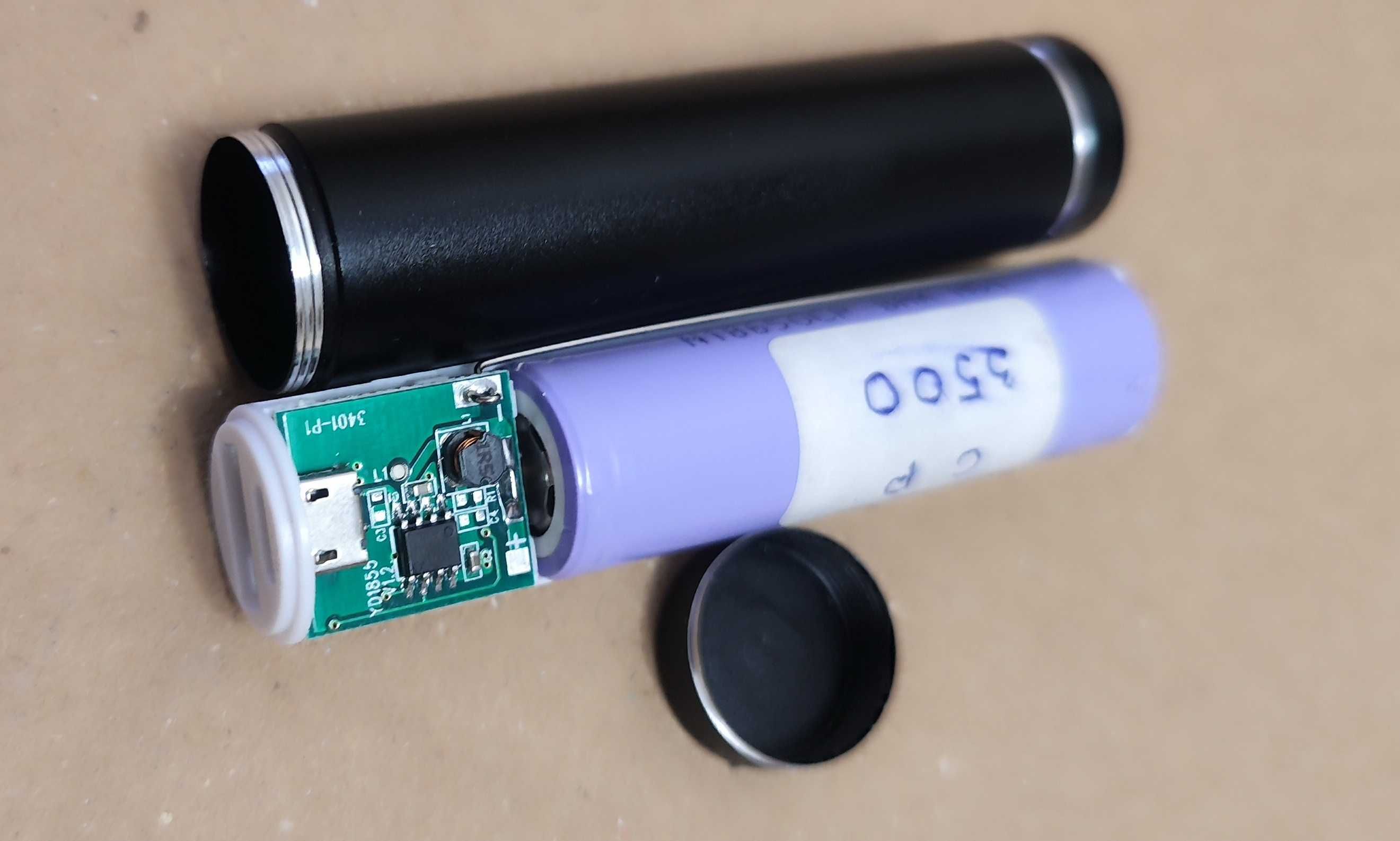 Корпус повербанк USB 5V 1A Power Bank 18650, метал павербанк PowerBank