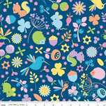 Oportunidade: Tecido 100% algodão a 6€/m - Wildflower main - blue