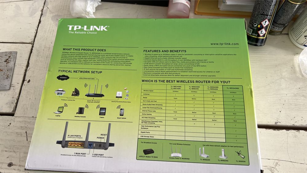 Router TP-LINK WR1043ND V2