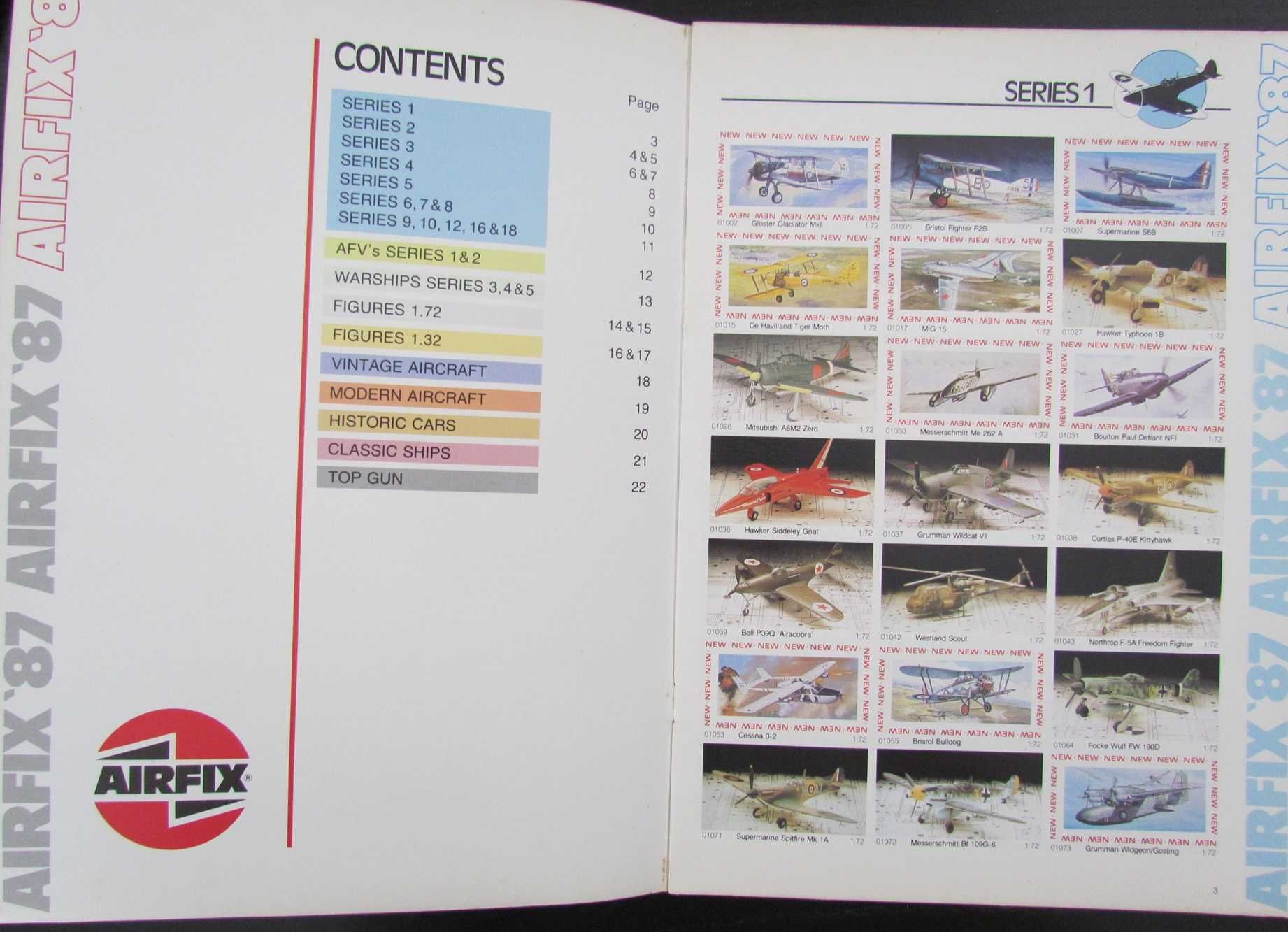 Catálogo Airfix 1987 oficial modelos