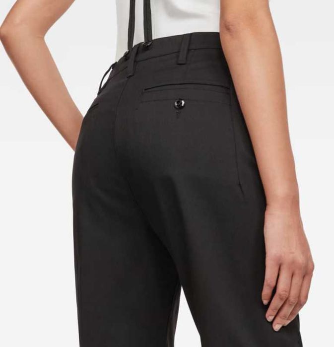 Жіночі чорні чіноси bronson braces mid boyfriend chino g-star raw