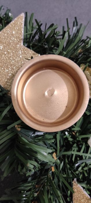 Stroik świąteczny świecznik