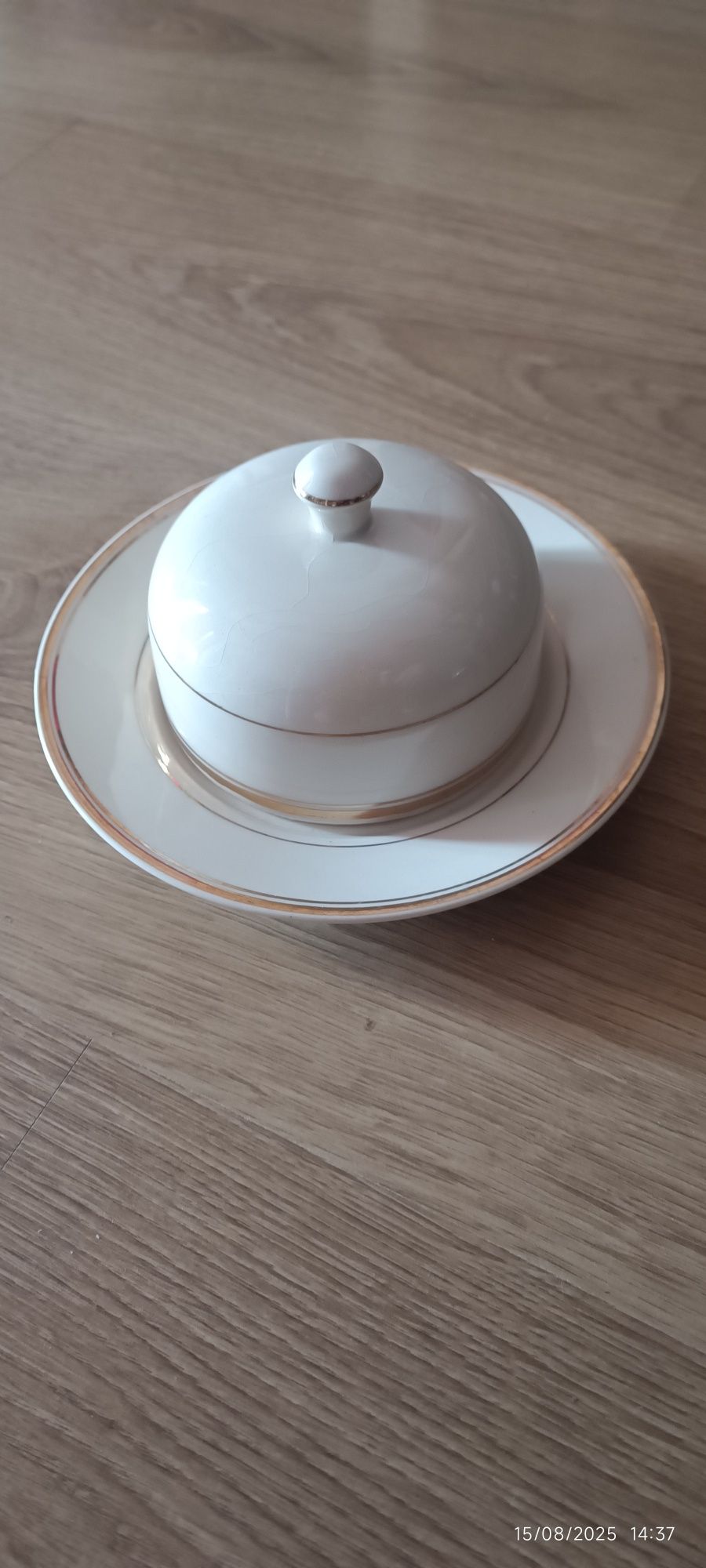 Manteigueira Porcelana Lusitânia Anos 30/40