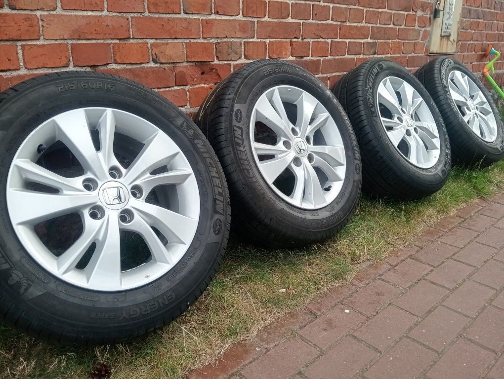 Alufelgi koła opony Honda crv cr-v hrv hr-v MICHELIN 215/60 r16'' lato