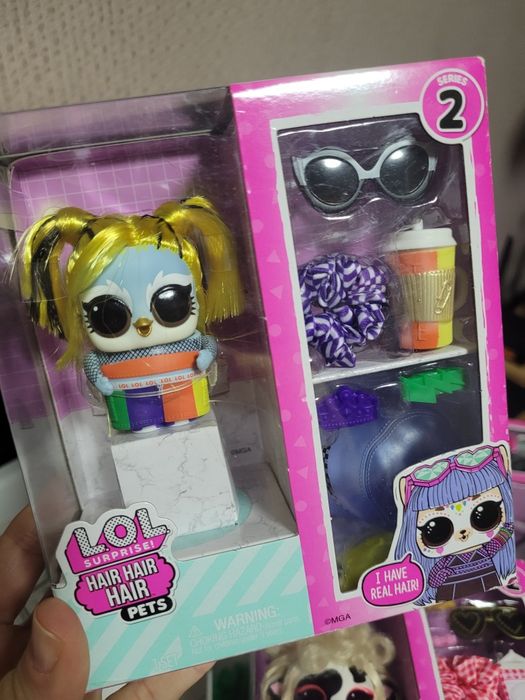 Ігровий набір LOL  Hair Hair Hair лялька, улюбленці Pets Series 1, 2