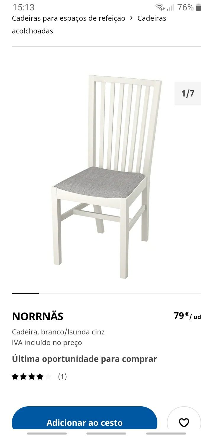 Cadeira Norrnas Ikea