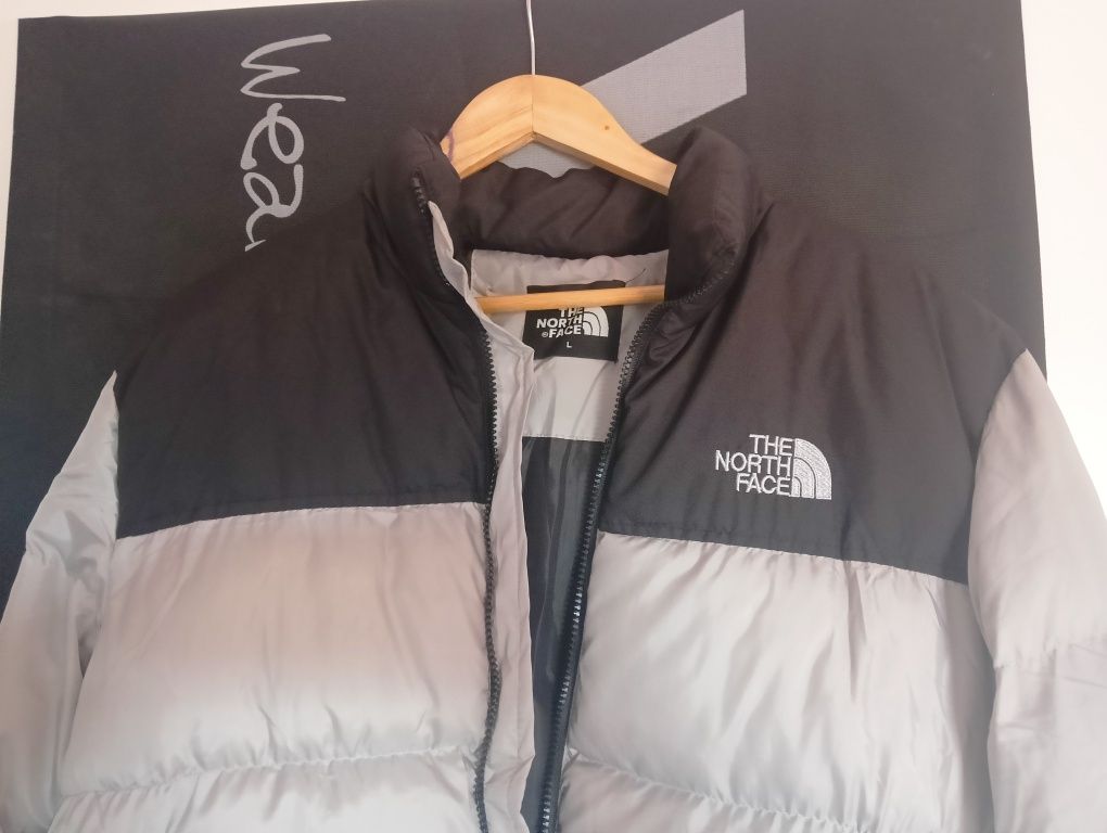 Kurtka north face szara