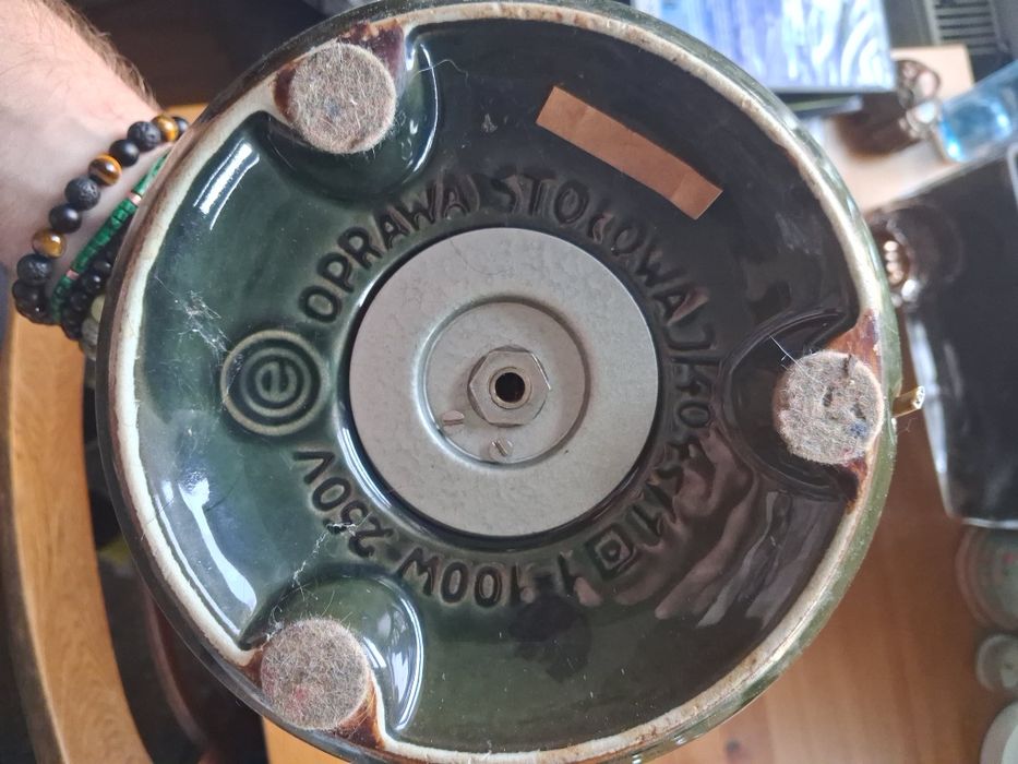 Lampa ceramiczna - prl