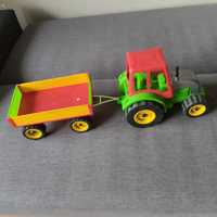 Traktor z przyczepą duży  zabawka
