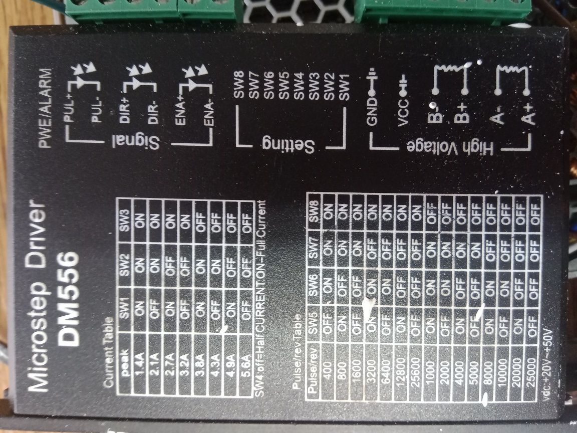 Silnik krokowy 2,1Nm z całym osprzetem, podłączony