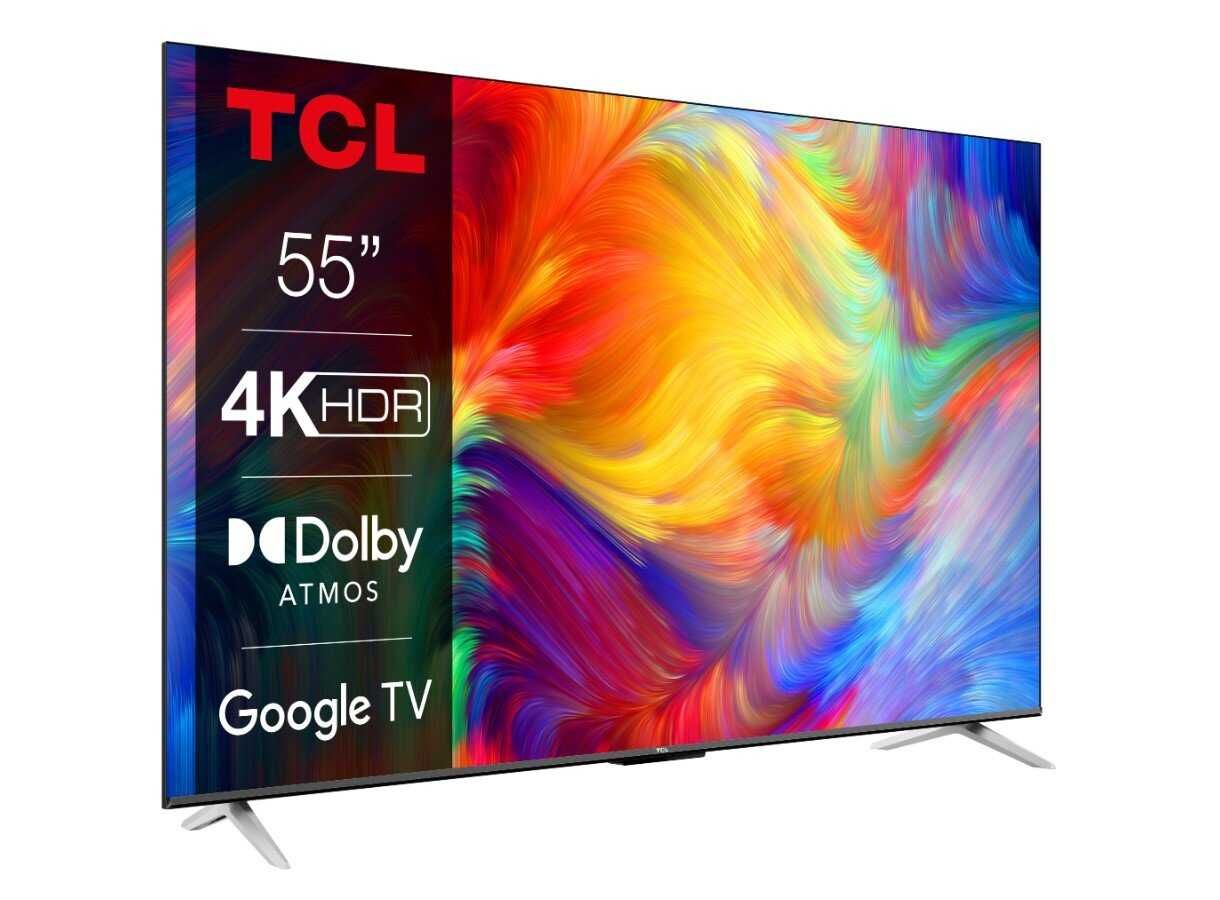 TCL 55" LED 55P638 4K HDR Google TV WiFi HDMI 2.1 Telewizor Nowy GW