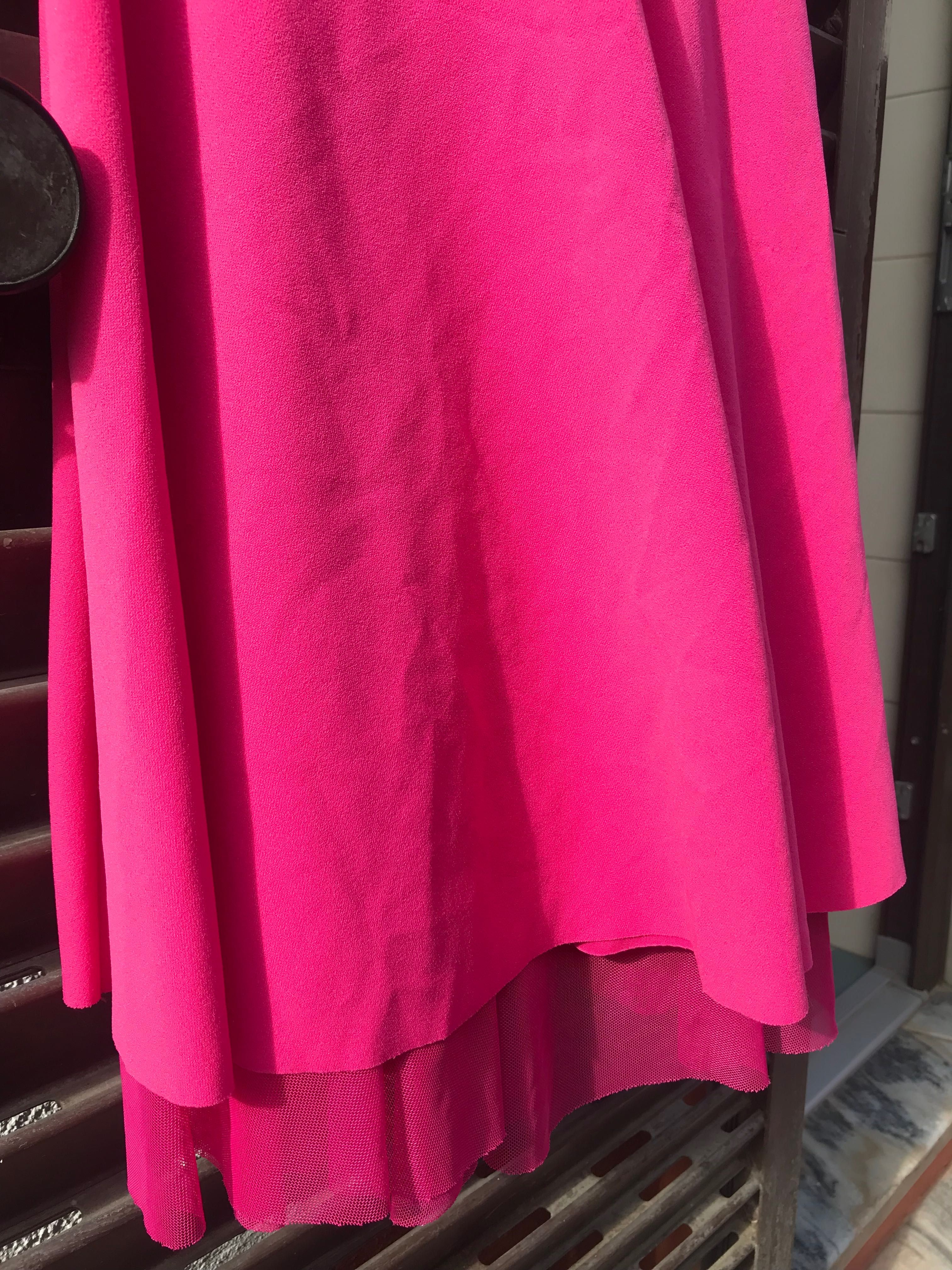 Vestido rosa “rodado”