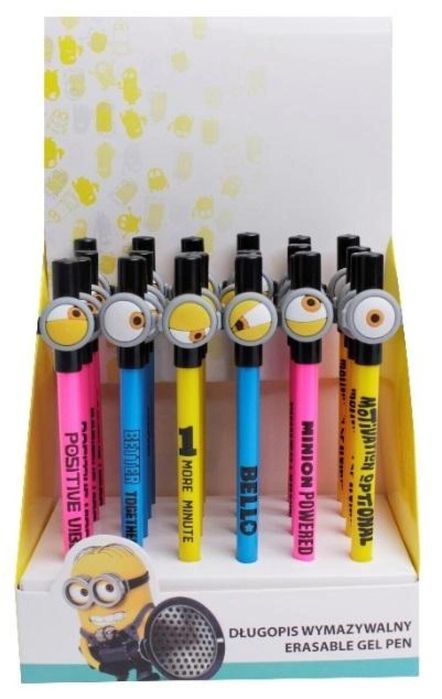 Długopis wymazywalny Minionki (24szt) Beniamin pudełko,176x170 mm