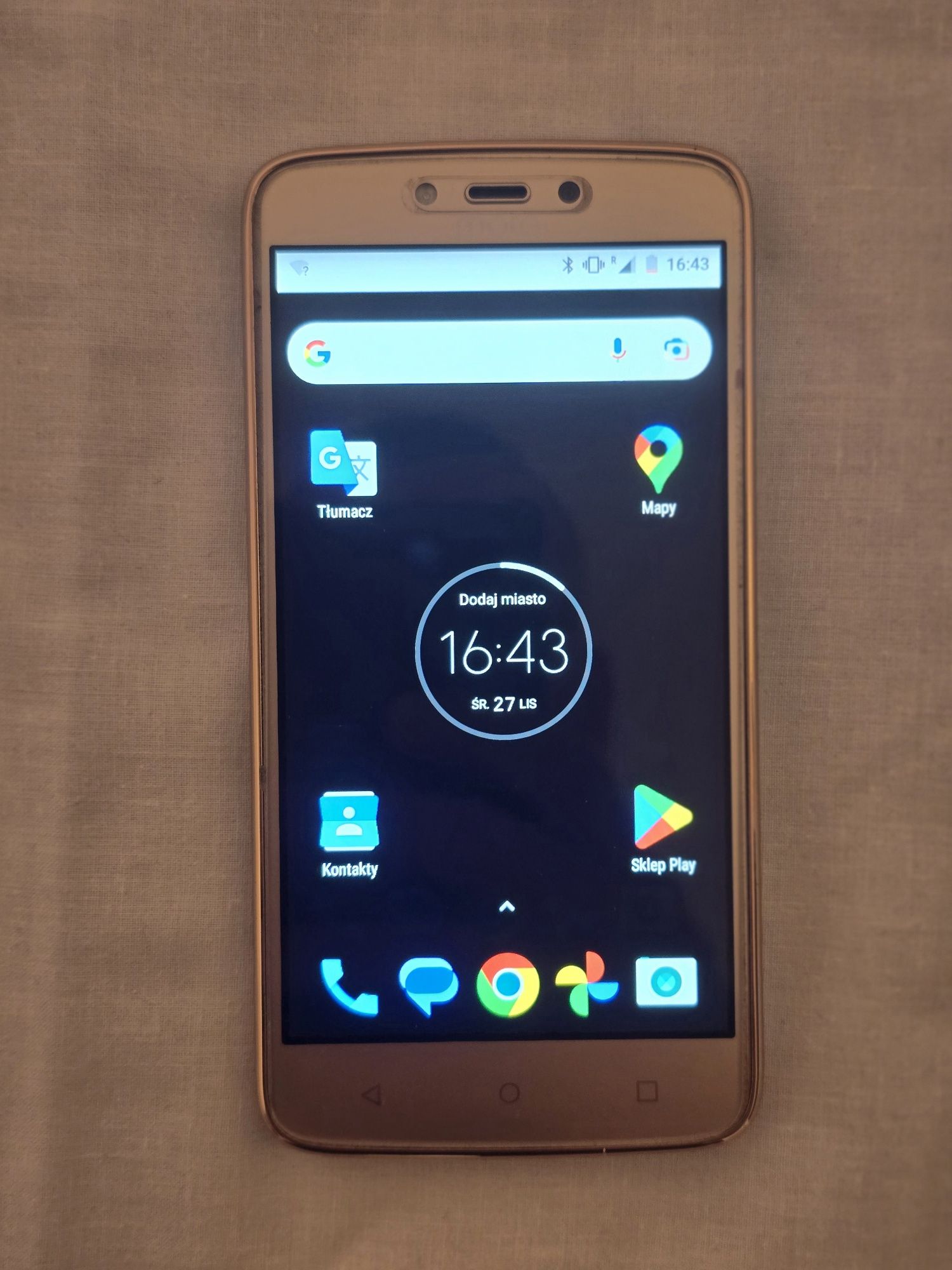 Motorola XT1723 dual sim złota Smartfon smarthphone telefon