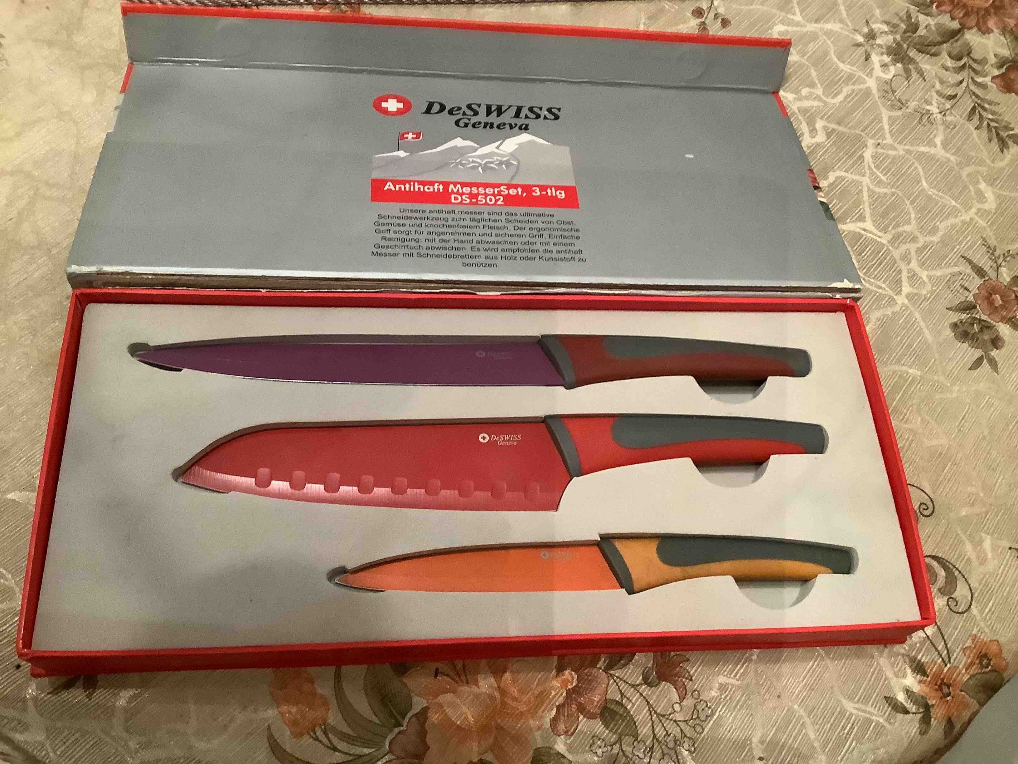 Набір ножів з антипригарним покриттям