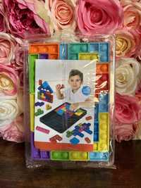 Puzzle tetris kolorowe pop it układanka