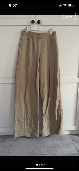 spodnie szerokie Bershka r. S