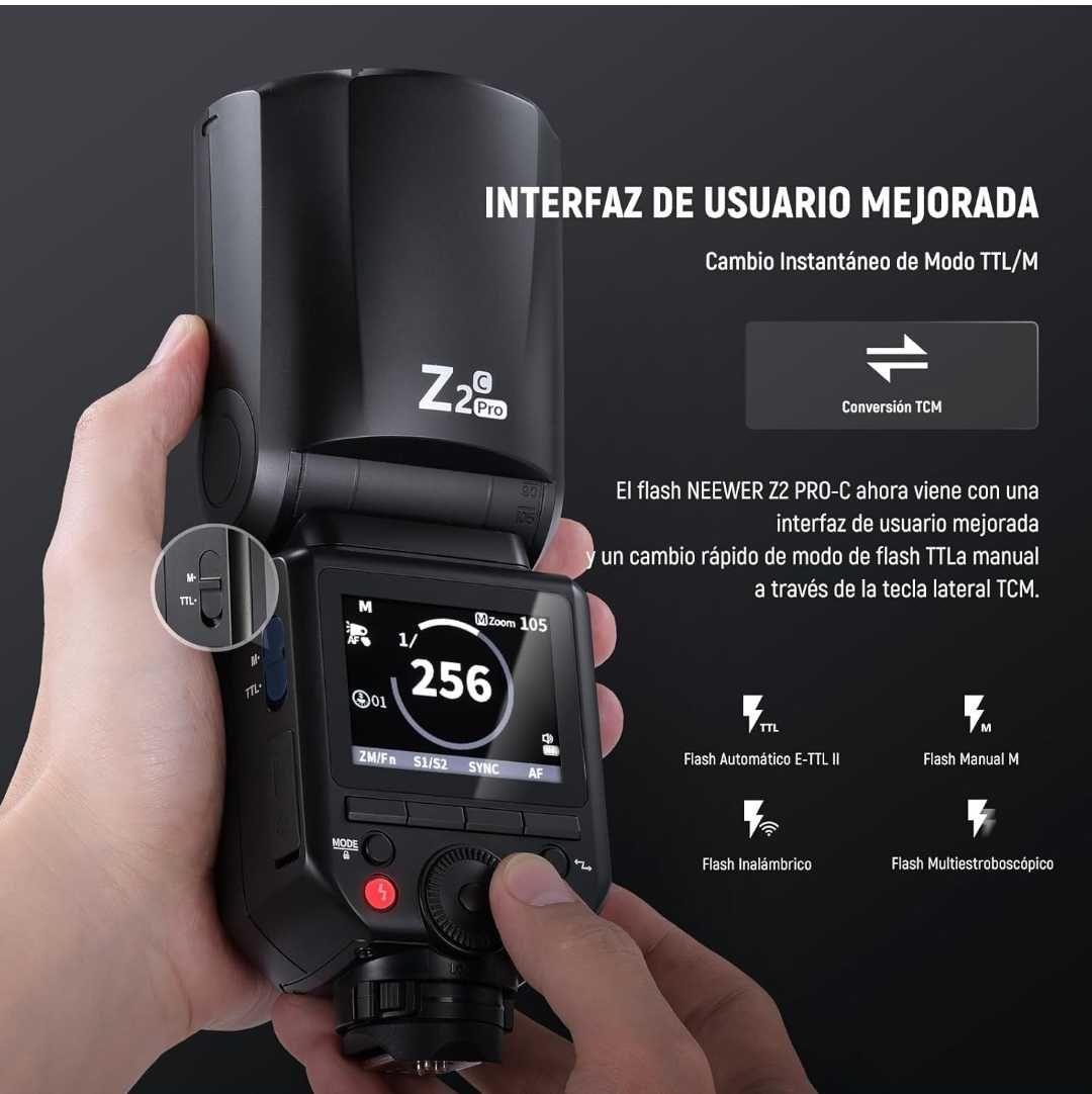 Flash profissional Neewer Z2C PRO para Canon - Novo