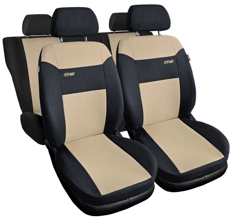 Pokrowce samochodowe uniwersalne materiałowe pokrowce na fotele komplet RS