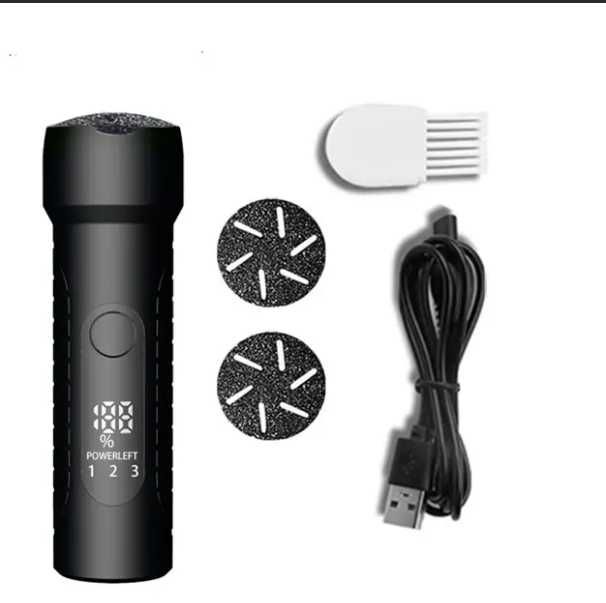 Пемза для ніг з круглими насадками на USB Schwarz Mayer