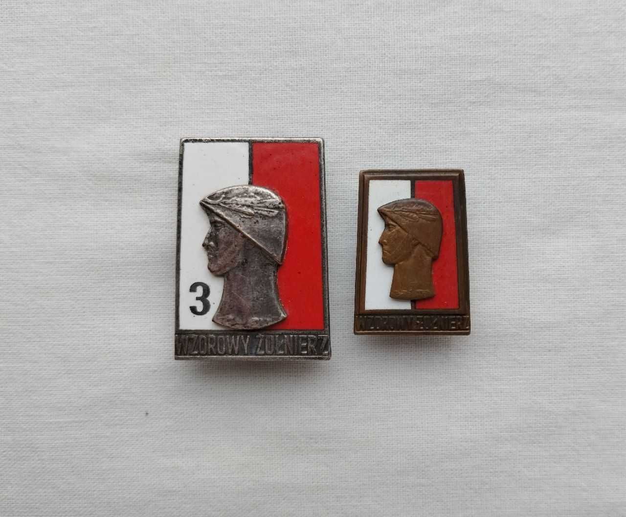 Odznaka Wzorowy Żołnierz + miniatura