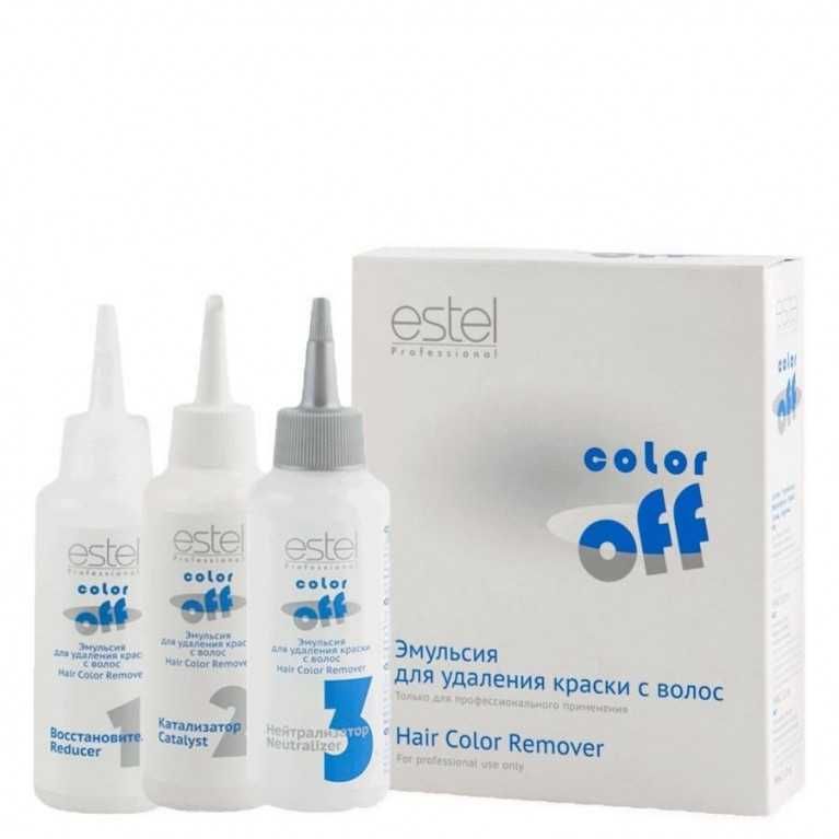 ESTEL Color Off Emulsja do usuwania farby z włosów, 3x120ml