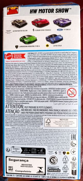 2025 Hot Wheels 5-pack HW Motor Show Ferrari Lamborghini Aston Martin