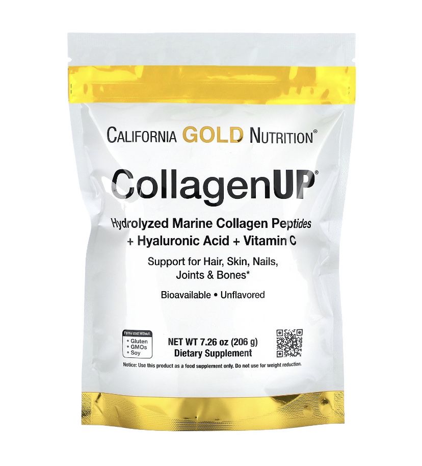 Морской коллаген, CollagenUP 206 г, California Gold Nutrition