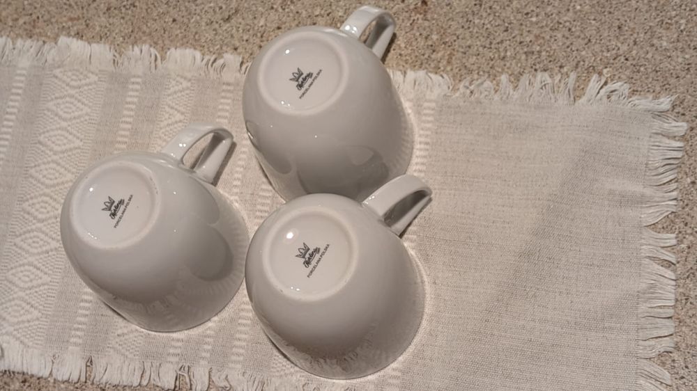 Zestaw 6 kubków porcelanowych polska porcelana Karolina