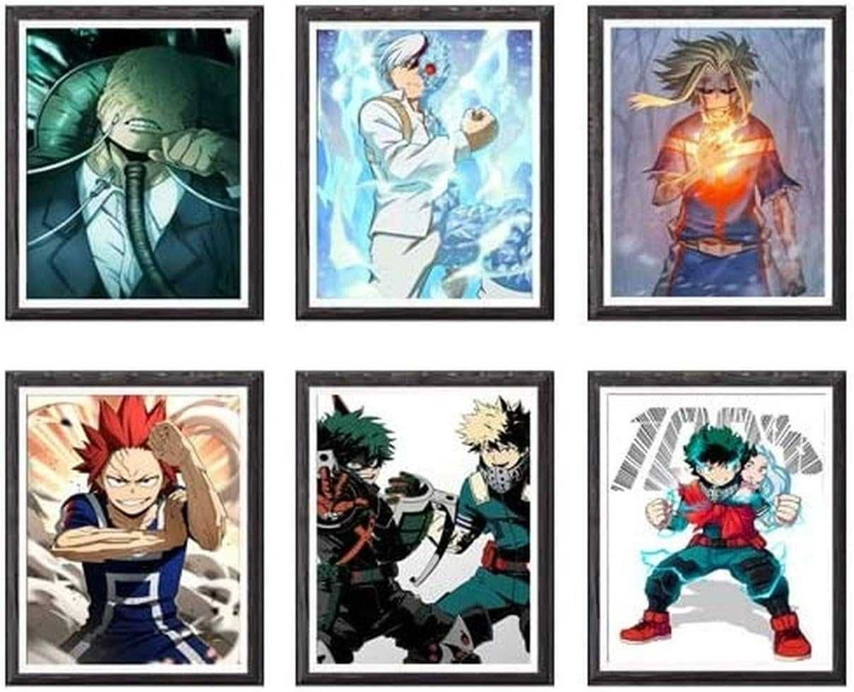 Anime Manga - My Hero Academia No.7 - zestaw 6 plakatów 25x20